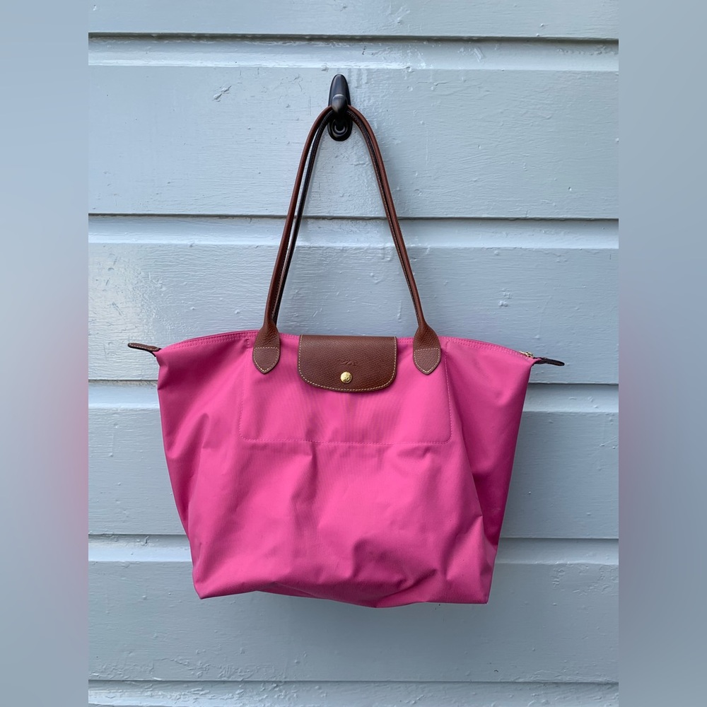 Longchamp pink tote bag